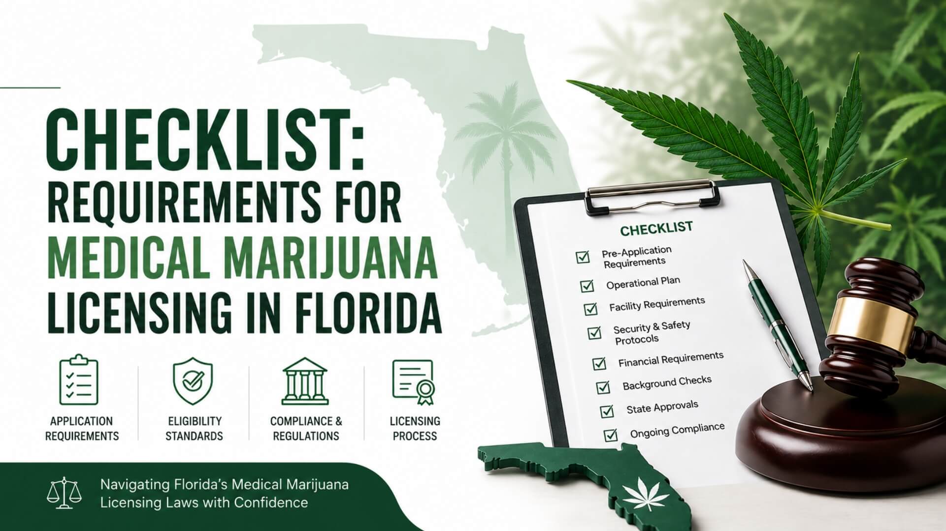 Checklist Requirements for Medical Marijuana Licensing in Florida 1 2